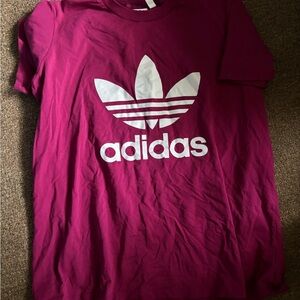 Adidas Berry Tee with White Logo